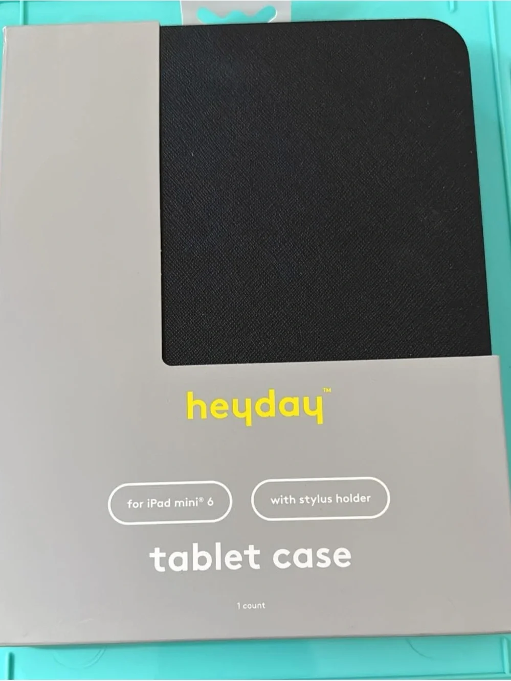 heyday Black Tablet Case with Stylus Holder for iPad mini
